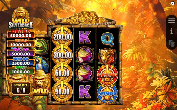 Wild Silverback - skrini ya mchezo wakati wa Free Spins
